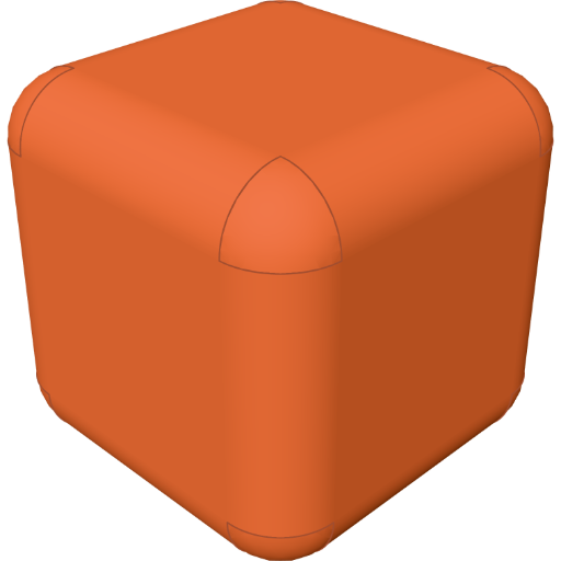 Round every edge and corner rendered from the script above