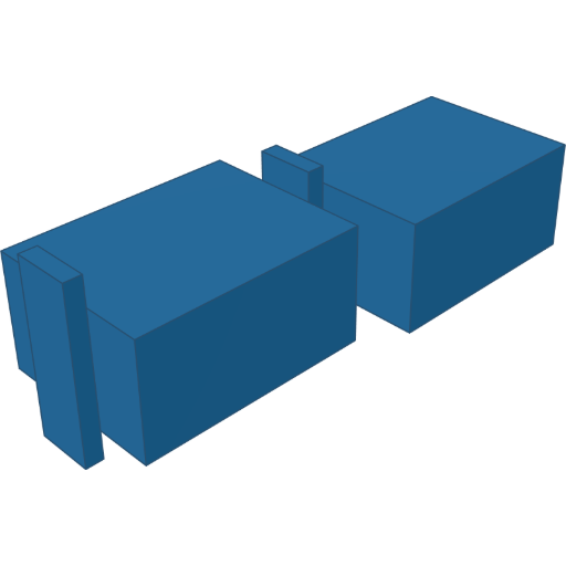 Mounting ears that a parameter switches on rendered from the script above