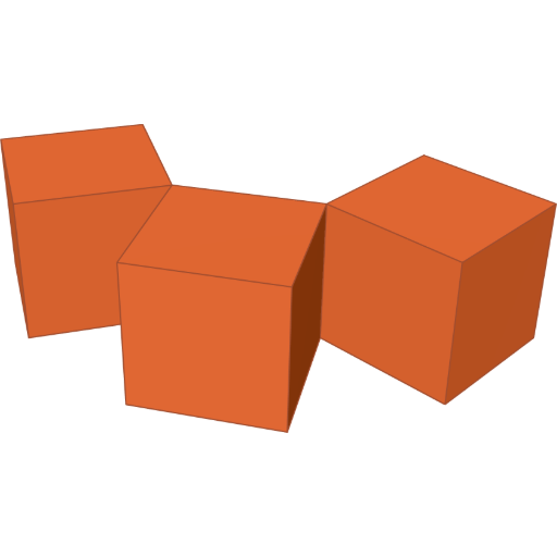 Build on the side of a missing prism rendered from the script above