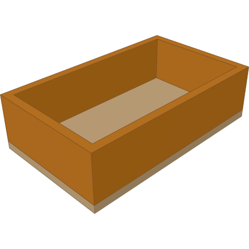 One outline, floor and wall rendered from the script above