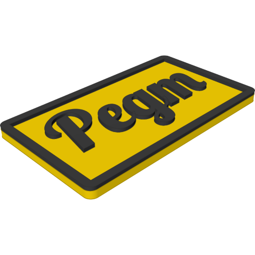 A plate that fits its word rendered from the script above