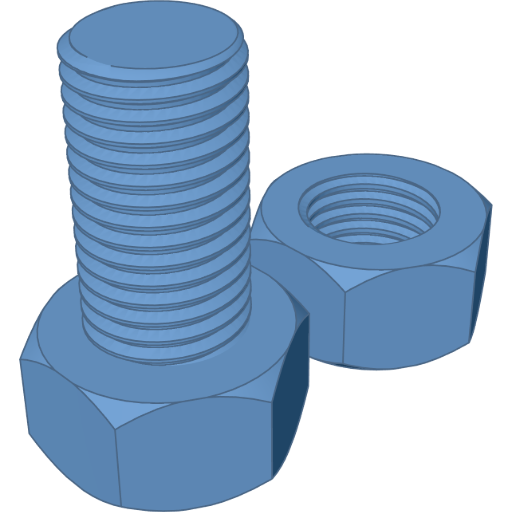 Screw & Nut rendered from Pegmatite Script