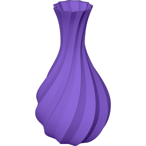 Twisted Vase rendered from Pegmatite Script